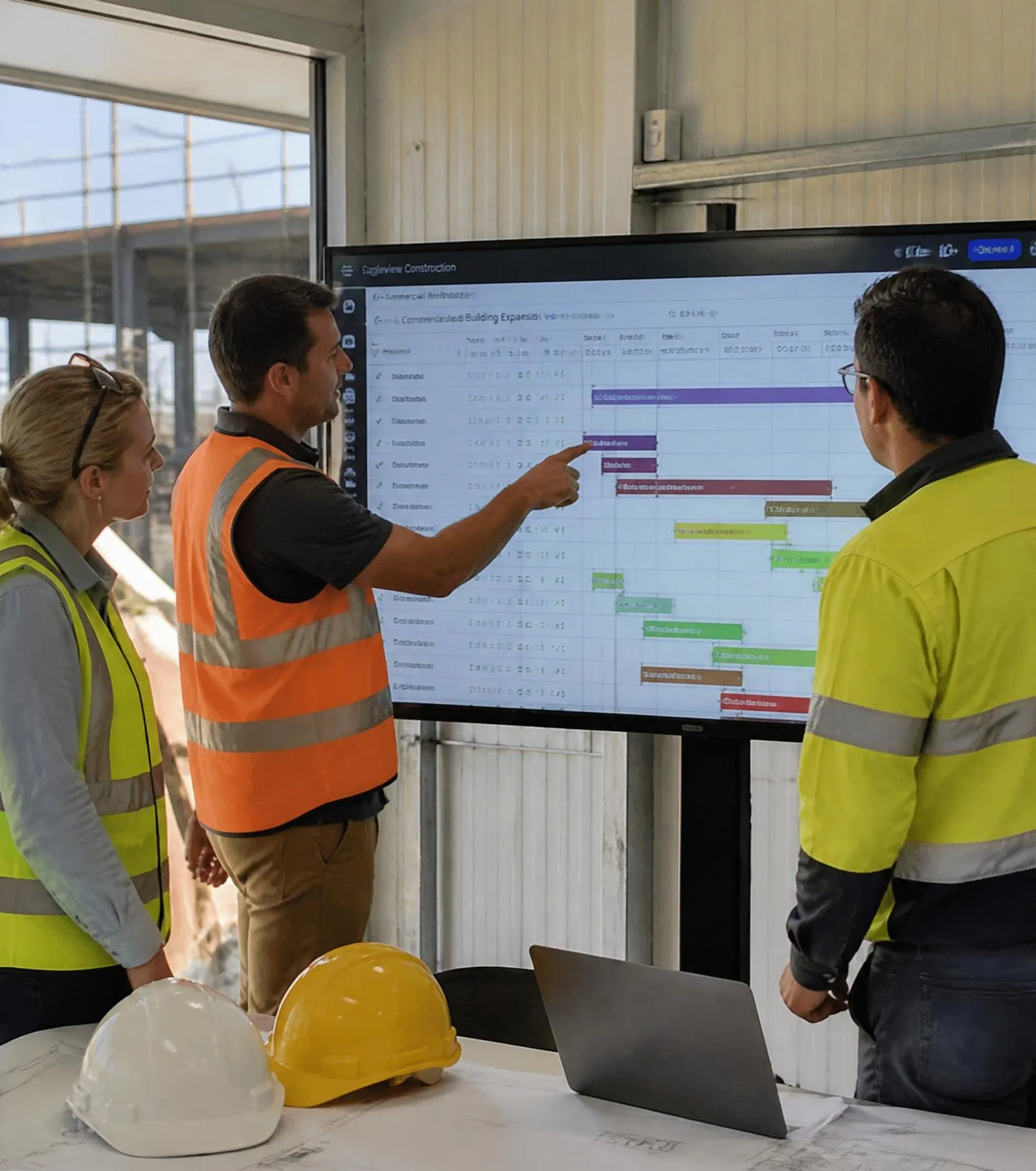 Australian project coordinator leading a project planning session